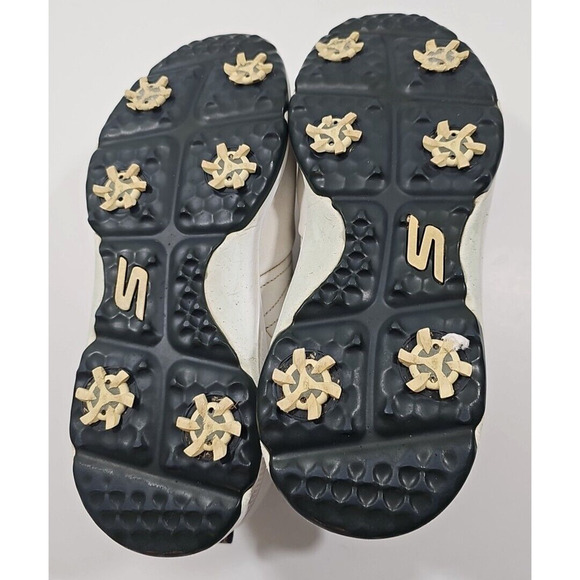 Sketchers Go Golf~Mens Size 10~White GoGa MAX Waterproof Gripflex Leather Shoes - Picture 11 of 14